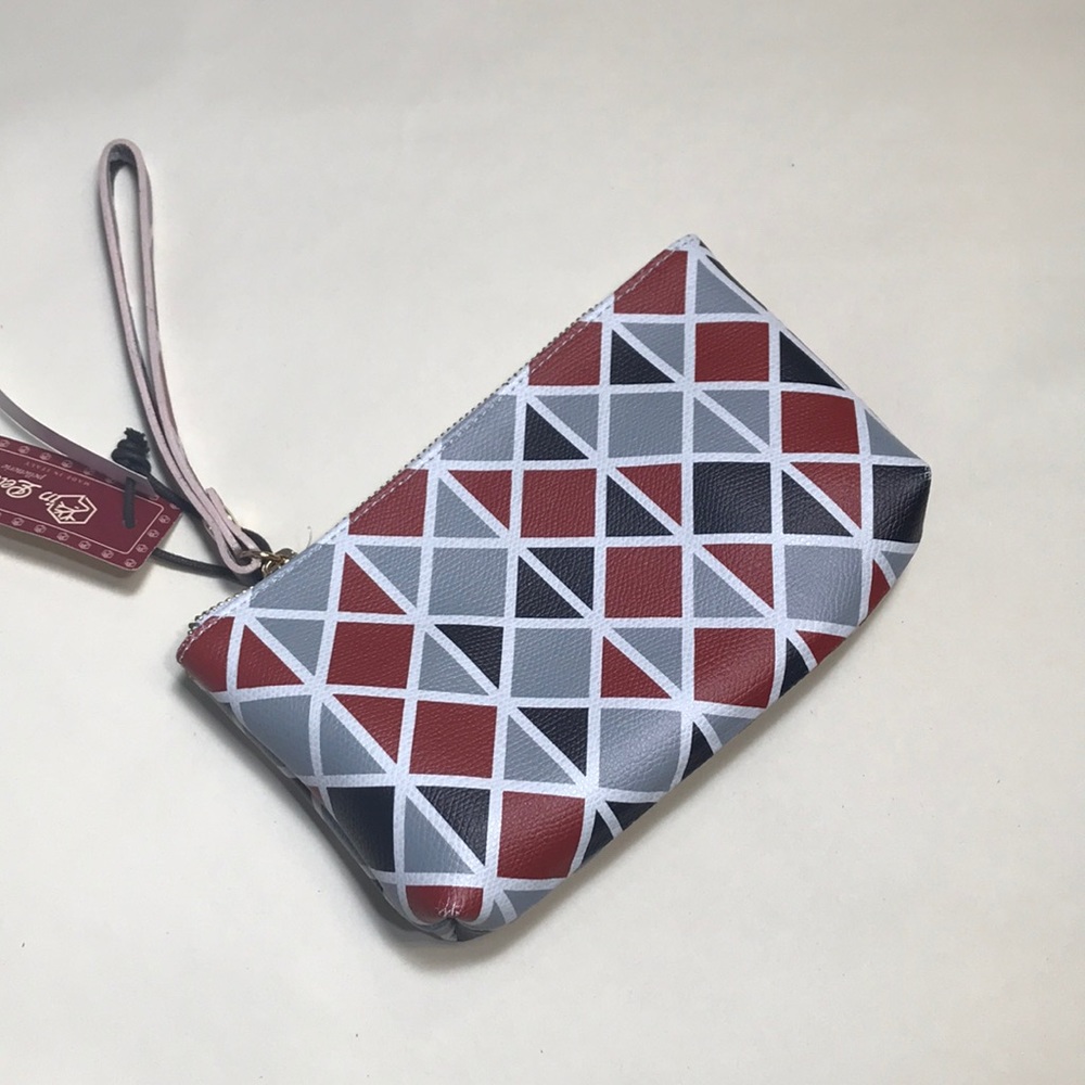 Nwt genuine leather wristlet by Valentina